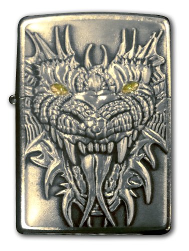 Zippo Dragon Emblem Street Chrome Lighter