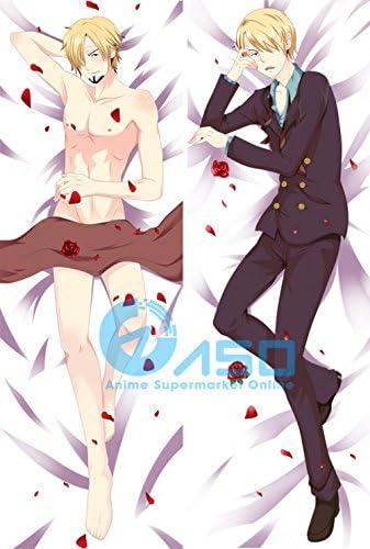 Anime Pillowcase? Japanese Cartoon Anime One Piece Sanji Cool Male Bl Dakimakura Huggi Body Pillow Covers Case 150X50 Cm