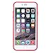 iPhone 6 Plus Case - Poetic iPhone 6 Plus Case [Atmosphere Series] - [Lightweight] [Slim-Fit] Slim-Fit Tranparent Hybrid Case for Apple iPhone 6 Plus 5.5 Clear/Red (3 Year Manufacturer Warranty From Poetic)
