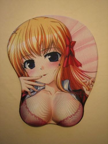 3D mouse pad - Anime Girl in pink bra