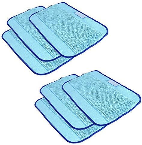 SHP-ZONE Microfiber 6-Pack, Pro-Clean Mopping Cloths for Braava Floor Mopping Robot 380 380T by Kvatar
