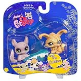 Eigenschaften HASBRO Littlest Pet Shop / Littlest Pet Shop - Pet Pairs - Cudliest - purple Chinchilla Kaninchen #630 & Angora Hase # 631 - mit Eisrutsche - OVP