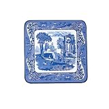 Spode Blue Italian 4-Inch Square Coasters, Set of 6