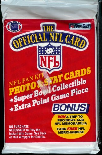 1989 ProSet The Official NFL Card Pack - 15 cards per pack