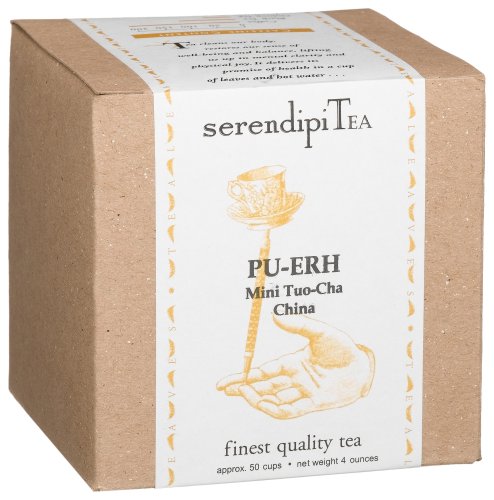 SerendipiTea Pu-erh, Mini Tuo-Cha, China, Black Tea, 4-Ounce Boxes (Pack of 2) by SerendipiTea