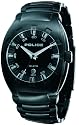 Police 'Alert' Gents Black IP Bracelet Watch With Black Dial