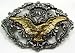 Eagle Diamondcut Pewter/Brass Buckle