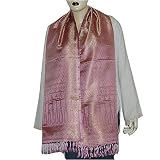Designer Maroon and Scarf Vintage Accessories Silk India Clothes 22 x 72