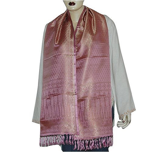 Designer Maroon and Scarf Vintage Accessories Silk India Clothes 22 x 72