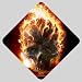 Car Window Sign of Flaming Skull (Harley Davidson Gear)