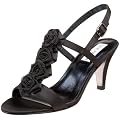 Steve Madden Women's Goldwyn T-Strap Dress Shoe,Black Fabric,10 M US