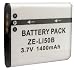 Zeikos ZE-LI50B Rechargeable Lithium Replacement Battery (White )