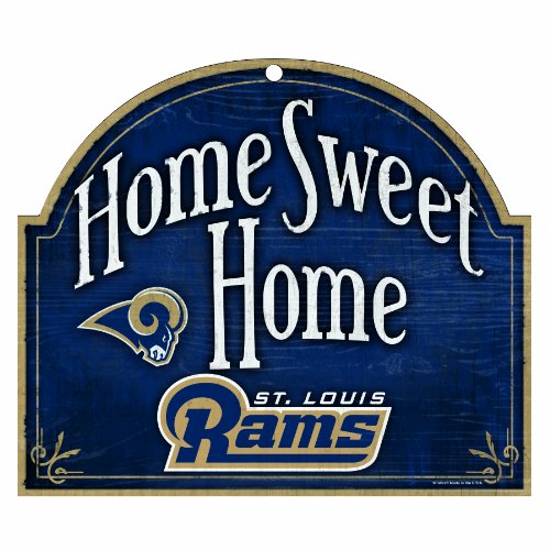 NFL St. Louis Rams 10-by-11 inch Wood 