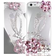 Bling Swarovski Crystal PINK ANGEL CaseIphone 5 5S 5G 5th Generation