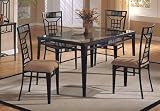 Kitchen & Housewares : Beveled Glass Top Dining Table With Chairs