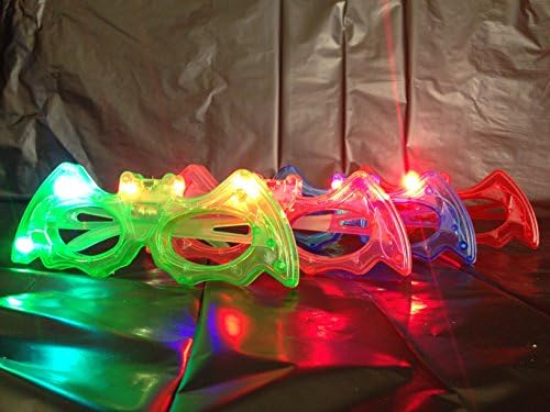 Lvnv Toys Party Favors Bright Flashing LED Light Up Sunglasses 12 Pcs(Style May Vary)