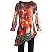 Women's Poppy Burst Asymmetrical Sublimation Tunic Top