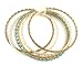 Bracelet - B194 - 5 Pc Bangle Set - Indian Style ~ Gold Tone