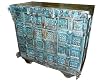 18c Antique Blue Patina Teak Manjoosh India Sideboard Buffet Chest CLEARANCE