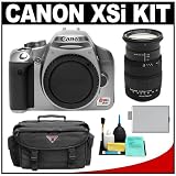 Canon Digital Rebel XSi Digital SLR Camera (Silver) & Sigma 18-200mm Optical Stabilizer Zoom Lens + Case + LP-E5 Battery + Cleaning Kit