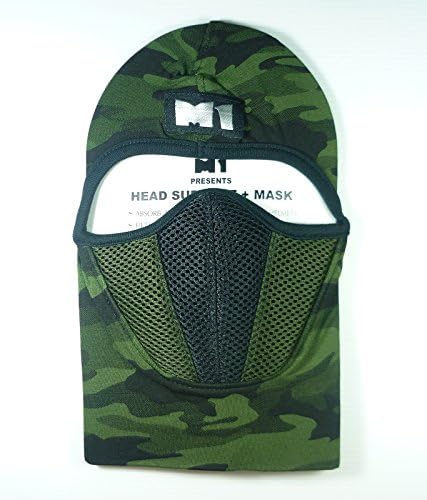 M1 Mask Face Head Green-Army BBGun Bandana Filter Snow Race Biker Motorcycle Ninja