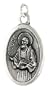 Sterling Silver St. Jude Medal Pendant 15/16" X 5/8" (24 mm X 16 mm).