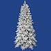 8.5' Flocked Slim Olympia Fir Artificial Christmas Tree - Unlit