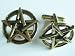 pentagram 24k gold cufflinks by classic cufflinks