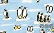 By The Yard Penguins Quilt Cotton Flannel Fabric