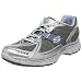 Skechers Women's Tone Ups Fitness Ready Set-Move Sneaker,Silver/Blue,8.5 M US
