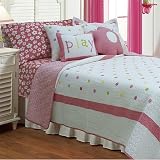 Polkadot Cotton Quilt Set, Twin