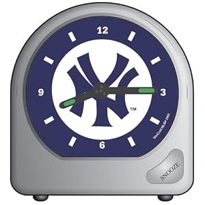 New York Yankees MLB Mini Alarm Clock (2 3 4in Tall) by 
