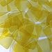 Square Vinyl Shape 30mm Yellow Go Go Transparent