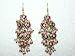 2p Red Kundan Lakh Hand Made Earring Bellydance India