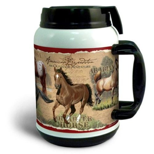 64oz THERMAL MUG - HORSES