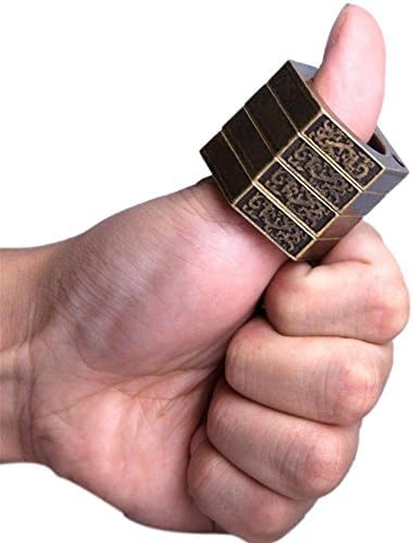 ONEON Multifunction Ring Personal Outdoor Emergency Self Defense Tools (Brass)