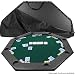 Trademark 52 X 52 Inch Octagon Padded Poker Tabletop Green Poker Layout, Green