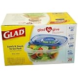 GladLunch&SnackTo-GoPack24-PieceContainerSet