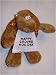 Turtle plush toy with Happy Ground Hog day Bib