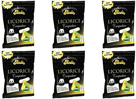 (6 PACK) - Panda Licorice Torpedos | 100 x 18g x | 6 PACK - SUPER SAVER - SAVE MONEY