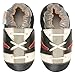 Momo Baby Infant/Toddler Stripe Sneaker Soft Sole Leather Shoes