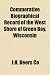 Commerative Biographical Record of the West Shore of Green Bay, Wisconsin