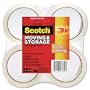 Scotch Long Lasting Moving & Storage Packaging Tape, 1.88 Inches x 54.6 Yards, 4 Rolls (3650-4)