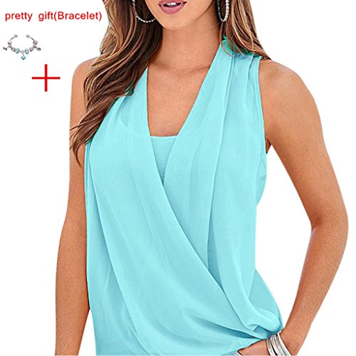 DaySeventh 2016 Women's Elegant Sleeveless Blouse Casual Tops T-Shirt