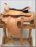 Western Flex Tree Trail Pleasure Leather Tan Color Saddle