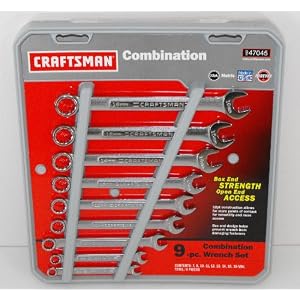 Craftsman 9 pc. Metric 12 pt. Combination Wrench Set by 