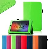 FINTIE (Green) Slim Fit Folio Stand Leather Case Cover for Google Asus Nexus 7 Inch Android Tablet -9 Color Options