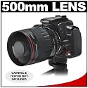 Vivitar 500mm f/8.0 Series 1 Multi-Coated Mirror Lens for Canon EOS Rebel XSi, XS, XTi, XT, T1i, 5D, 7D, 30D, 40D & 50D Digital SLR Cameras
