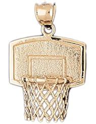 Dazzlers Solid 14k Gold Basketball Board Charm Pendant Available in three colors from jewelsberry (weights: 5 grams only)