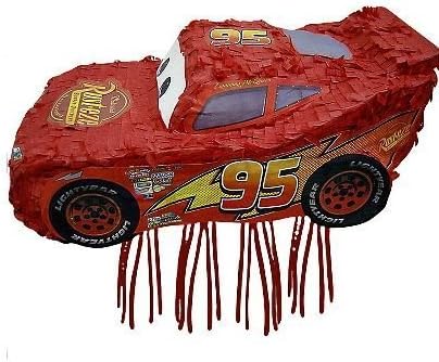 Cars - Lightning Mcqueen Red Party Pull Pinata by Ya Otta